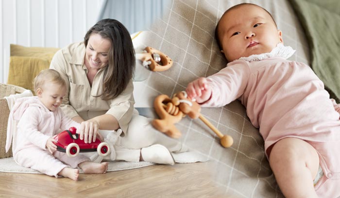 Giochi in legno per neonati di 1 mese