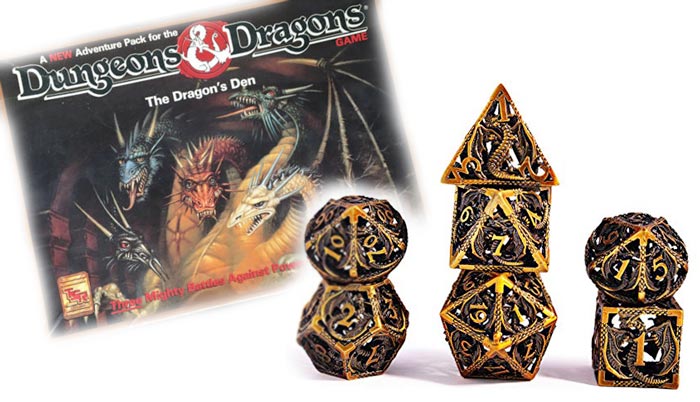 Dadi del gioco da tavolo Dungeons & Dragons
