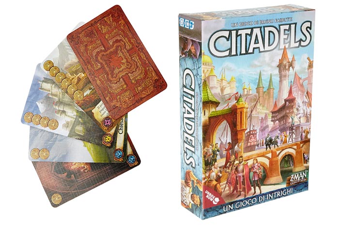 gioco da tavolo di carte Citadels 